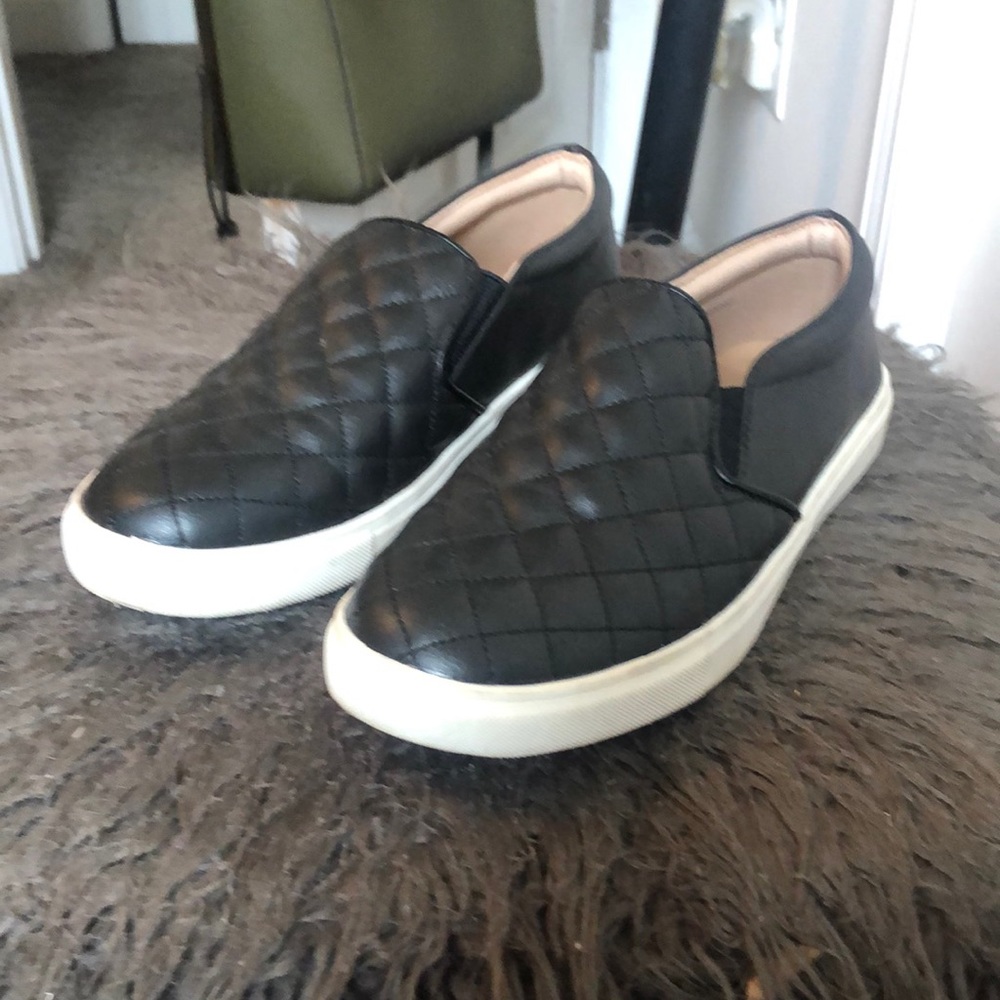 Black slip on shoes